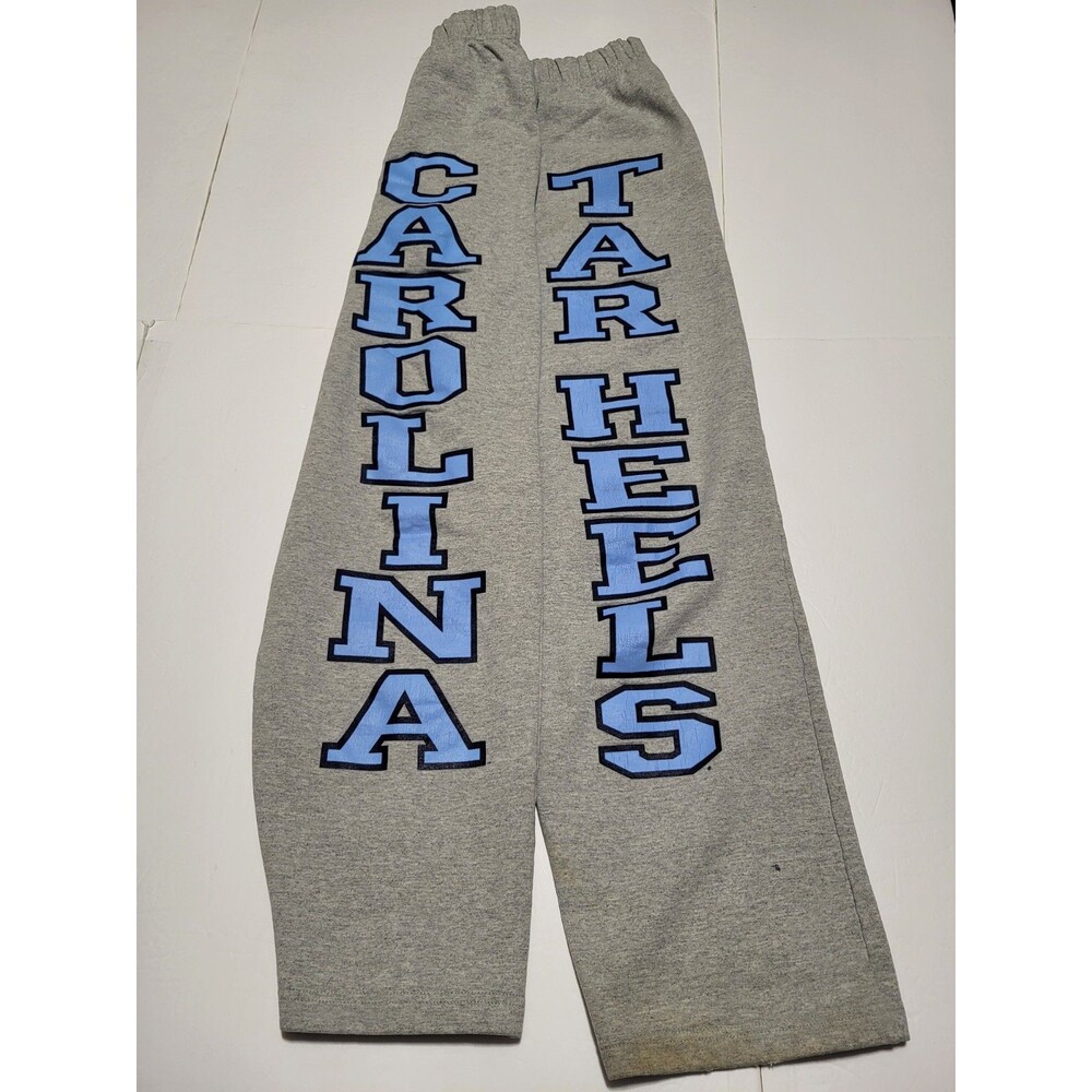 L5)Vintage 90s TCX Apparel UNC North Carolina Tar Heels Sweatpants Wide Leg L
